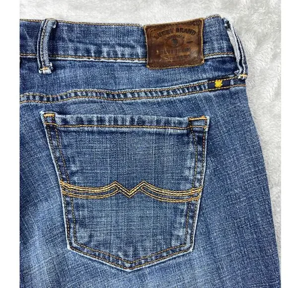 Lucky Brand Sweet N Crop Jeans Women’s 6 28 Mid Rise Straight Boho Indie - Picture 5 of 6